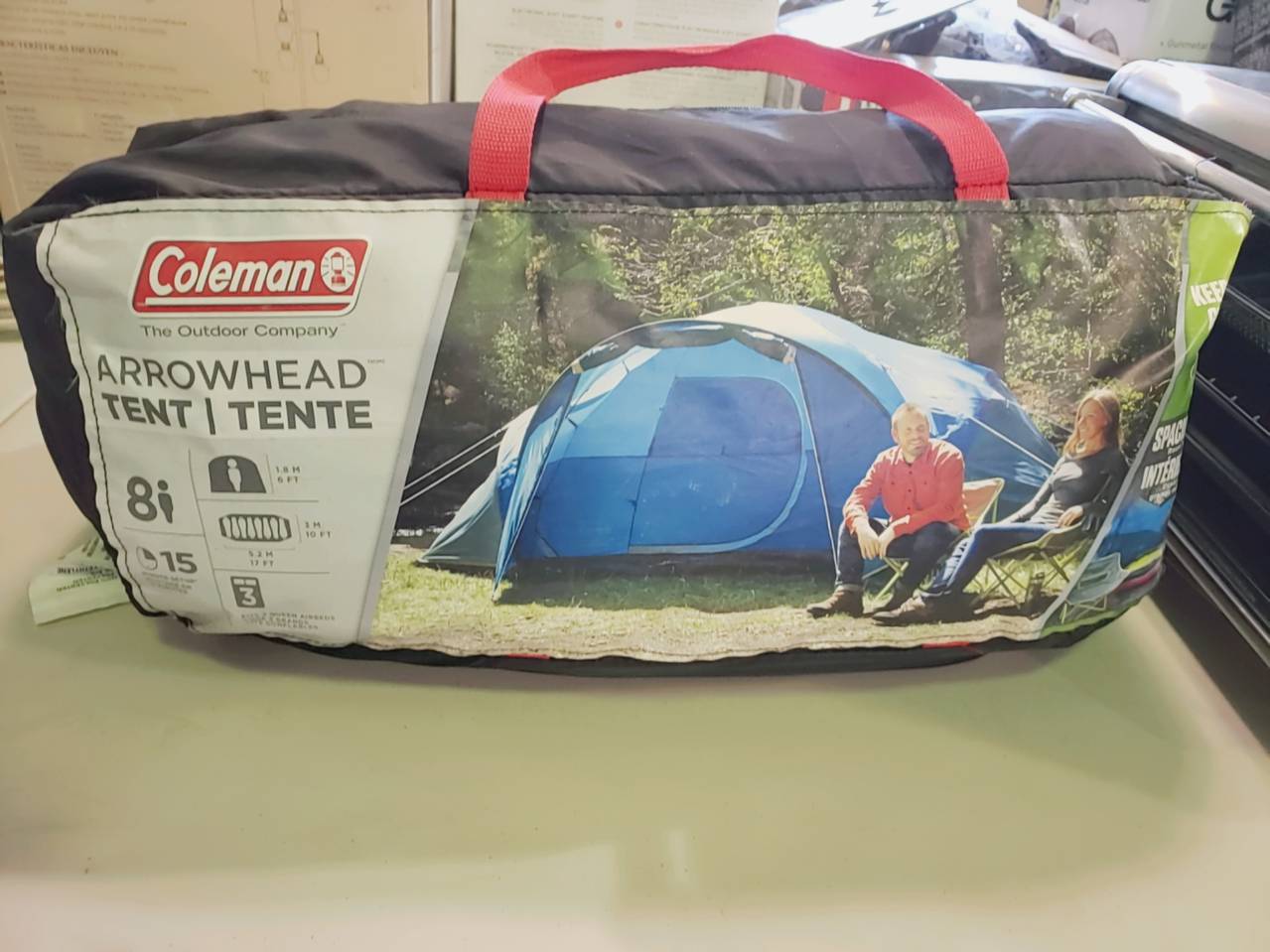 Coleman arrowhead 8 person tent sales