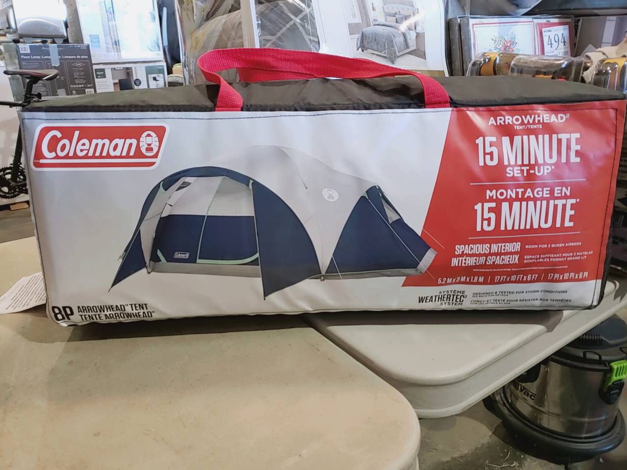 Coleman arrowhead 8 person tent sales