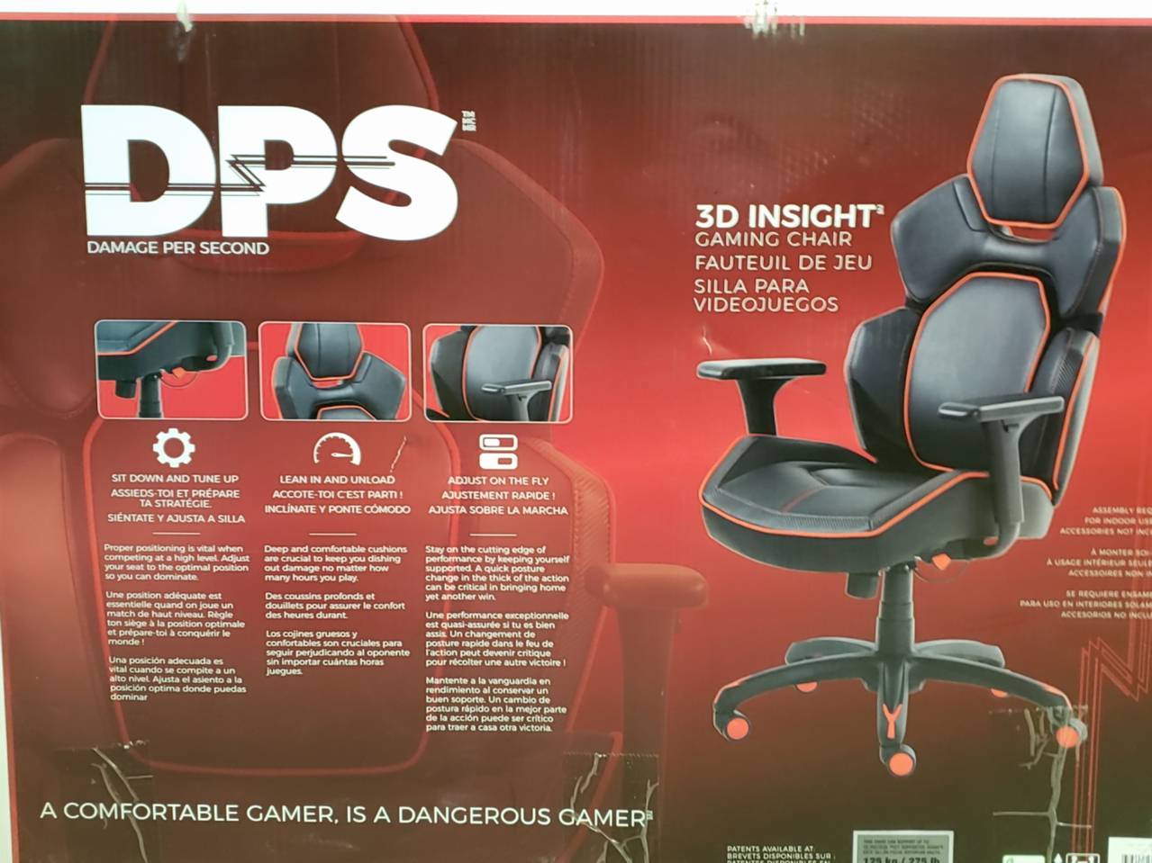 Damage per second 3d insight gaming chair sales