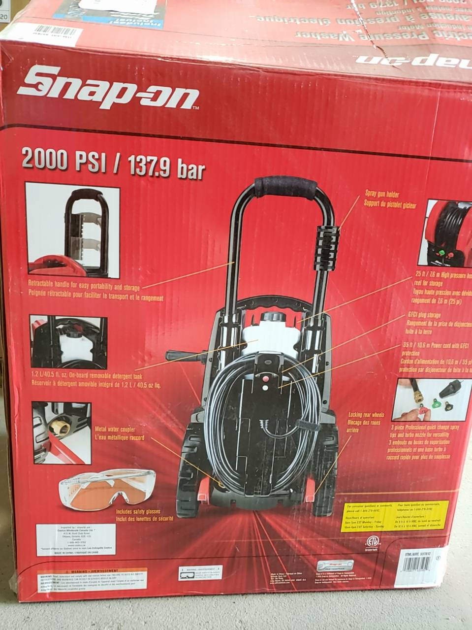 Snap on 2000 psi shop pressure washer price