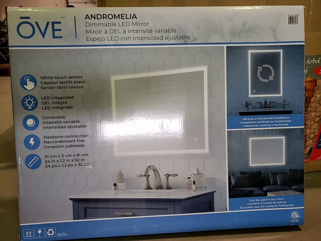 Ove andromelia store led mirror