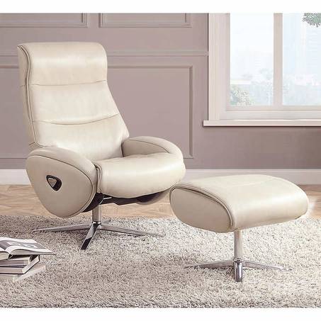 Thomasville top grain leather deals pedestal recliner with ottoman