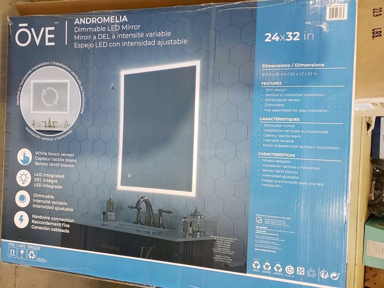 Ove andromelia 2025 led mirror