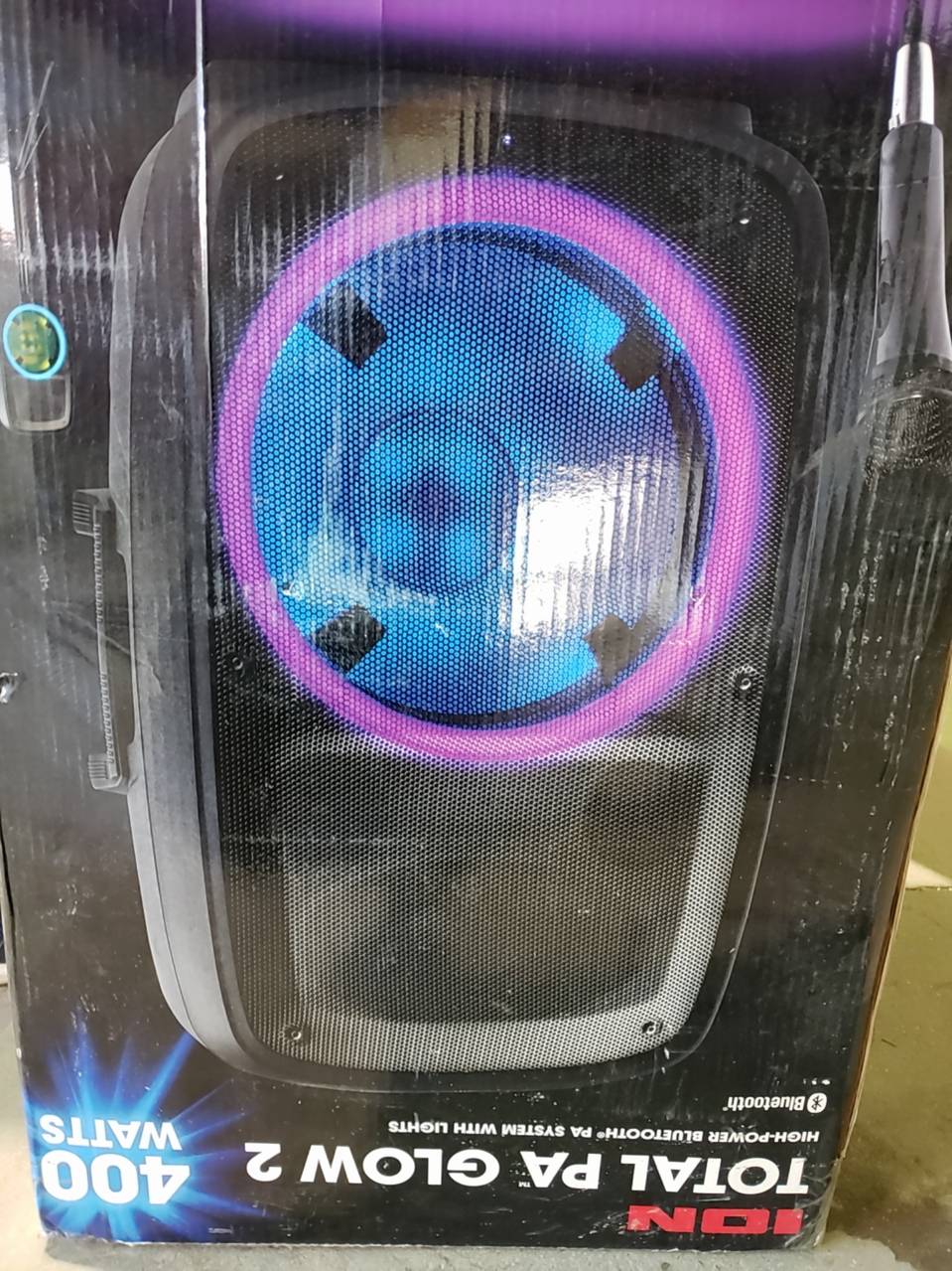 Ion audio total pa hotsell glow 2 bluetooth pa speaker