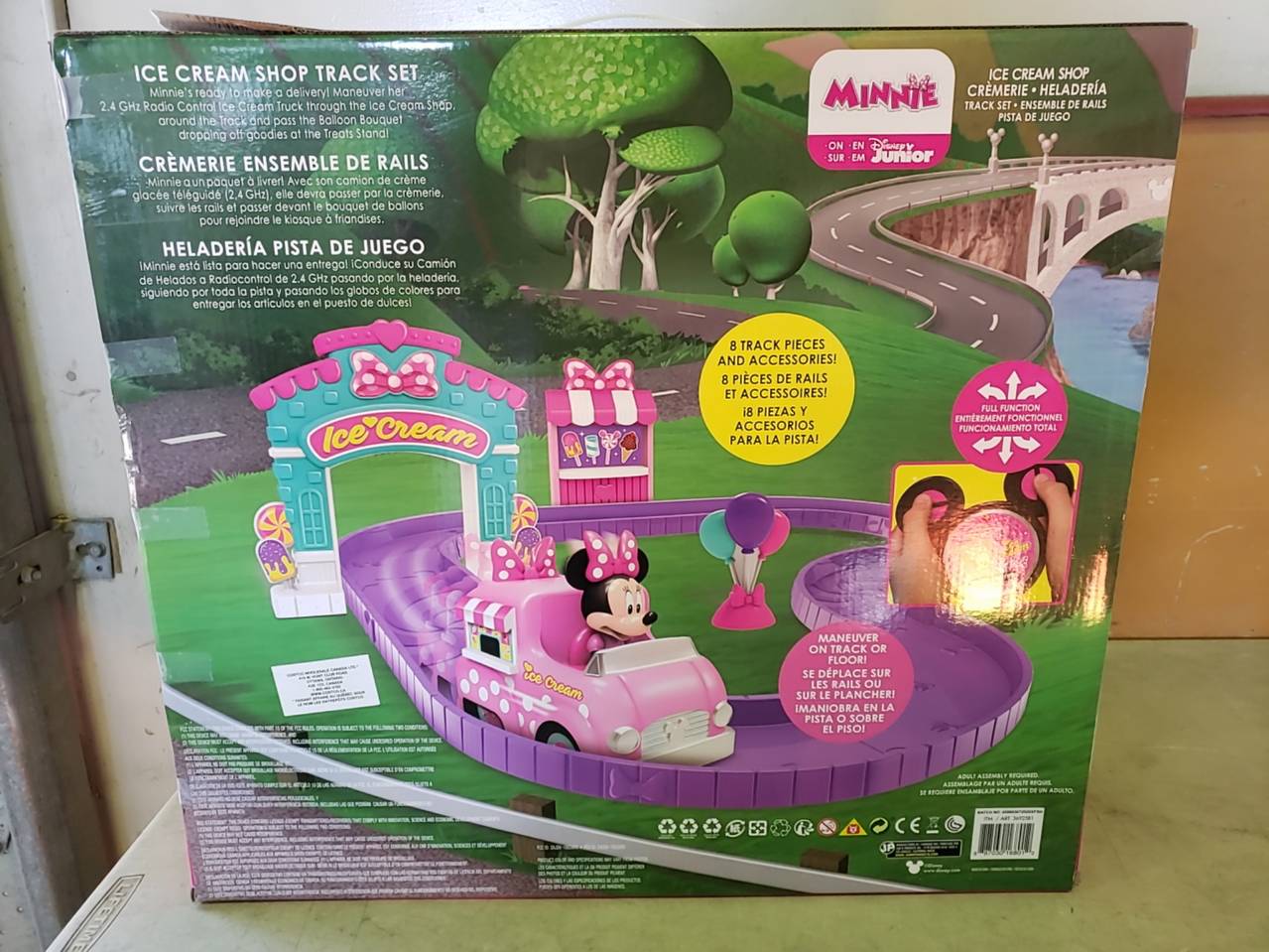 minnie ice cream shop track set