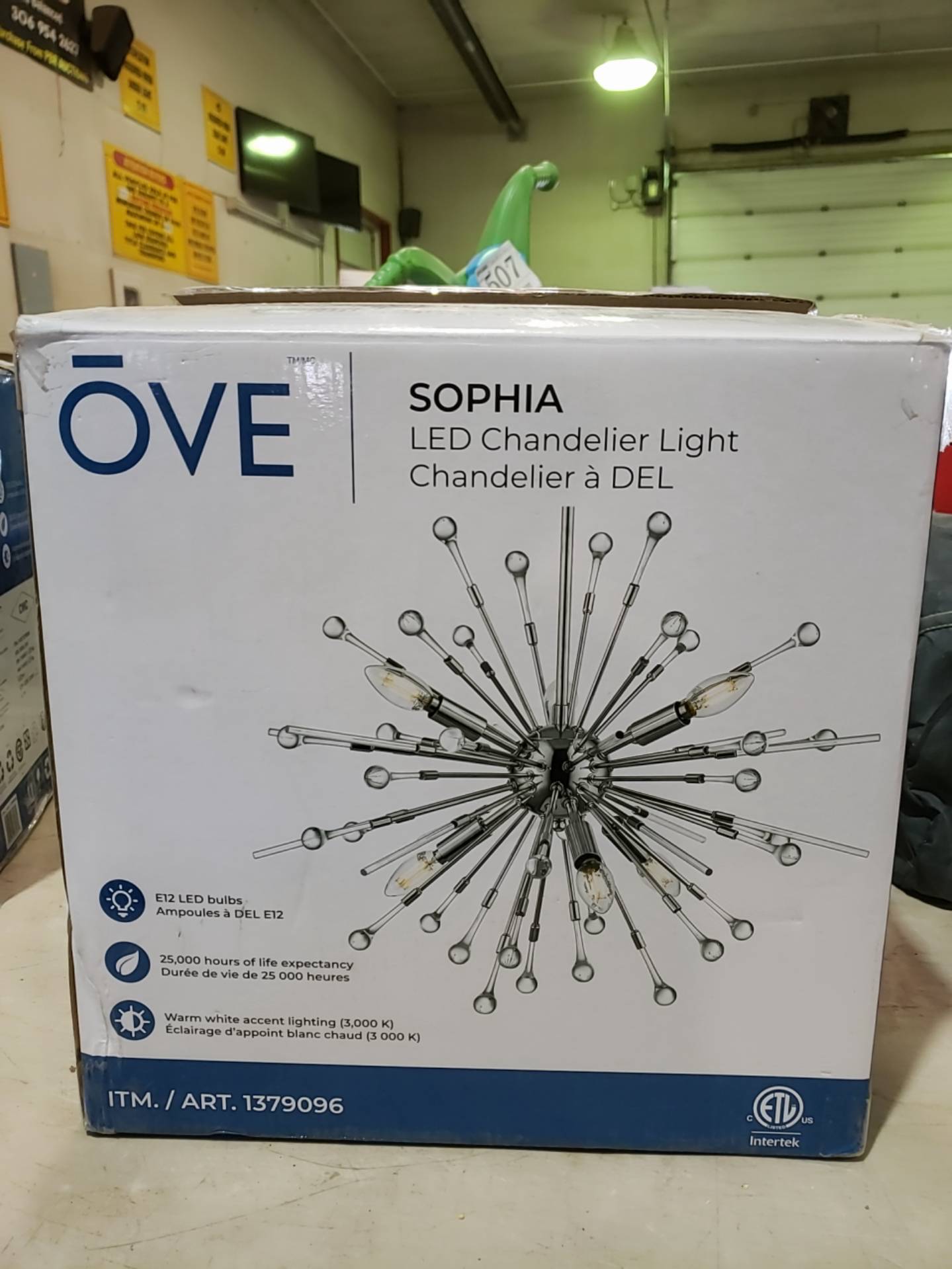 Ove sophia led shop chandelier light