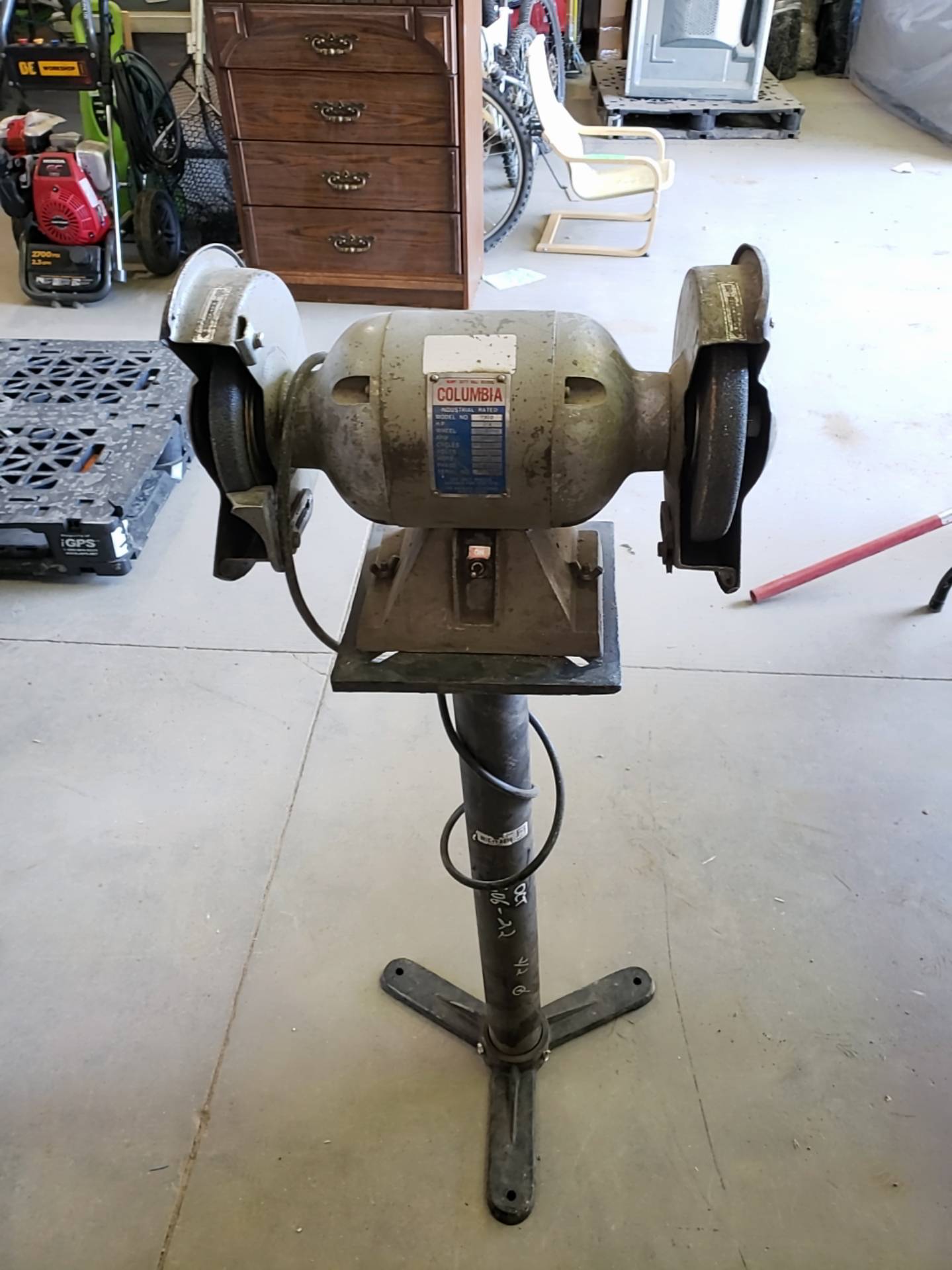 Vintage baldor bench sale grinder