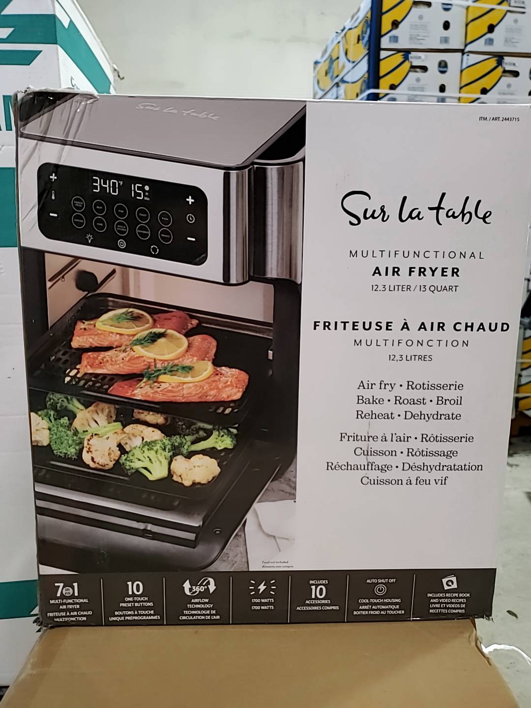 Sur la Table Multifunctional Air Fryer Oven 13 Quart - Jardine Auctioneers