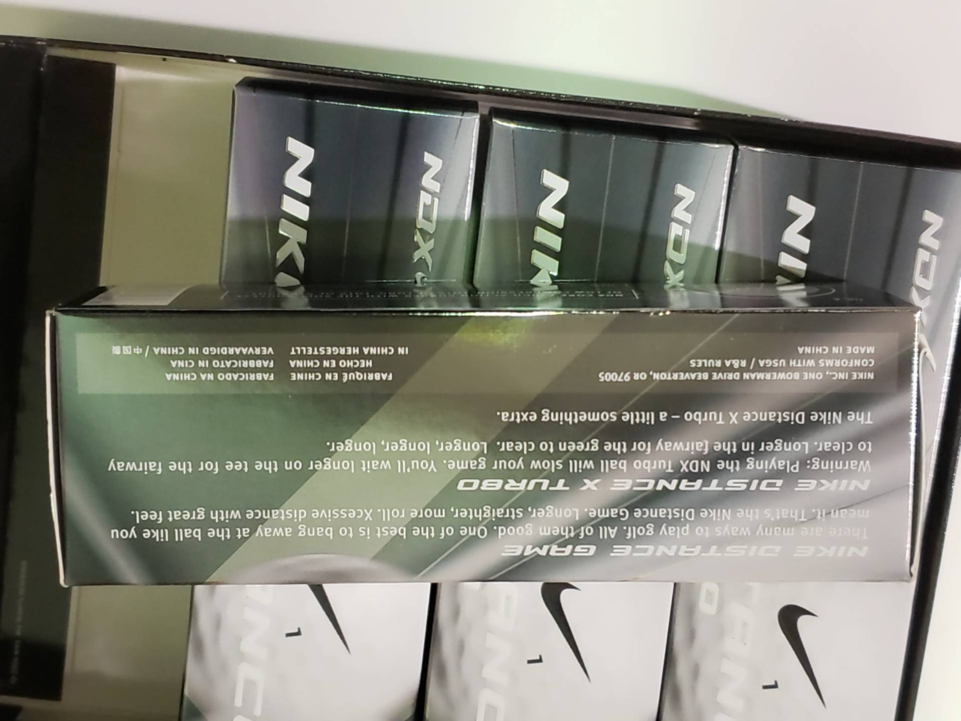 nike vapor black 2.0 golf balls