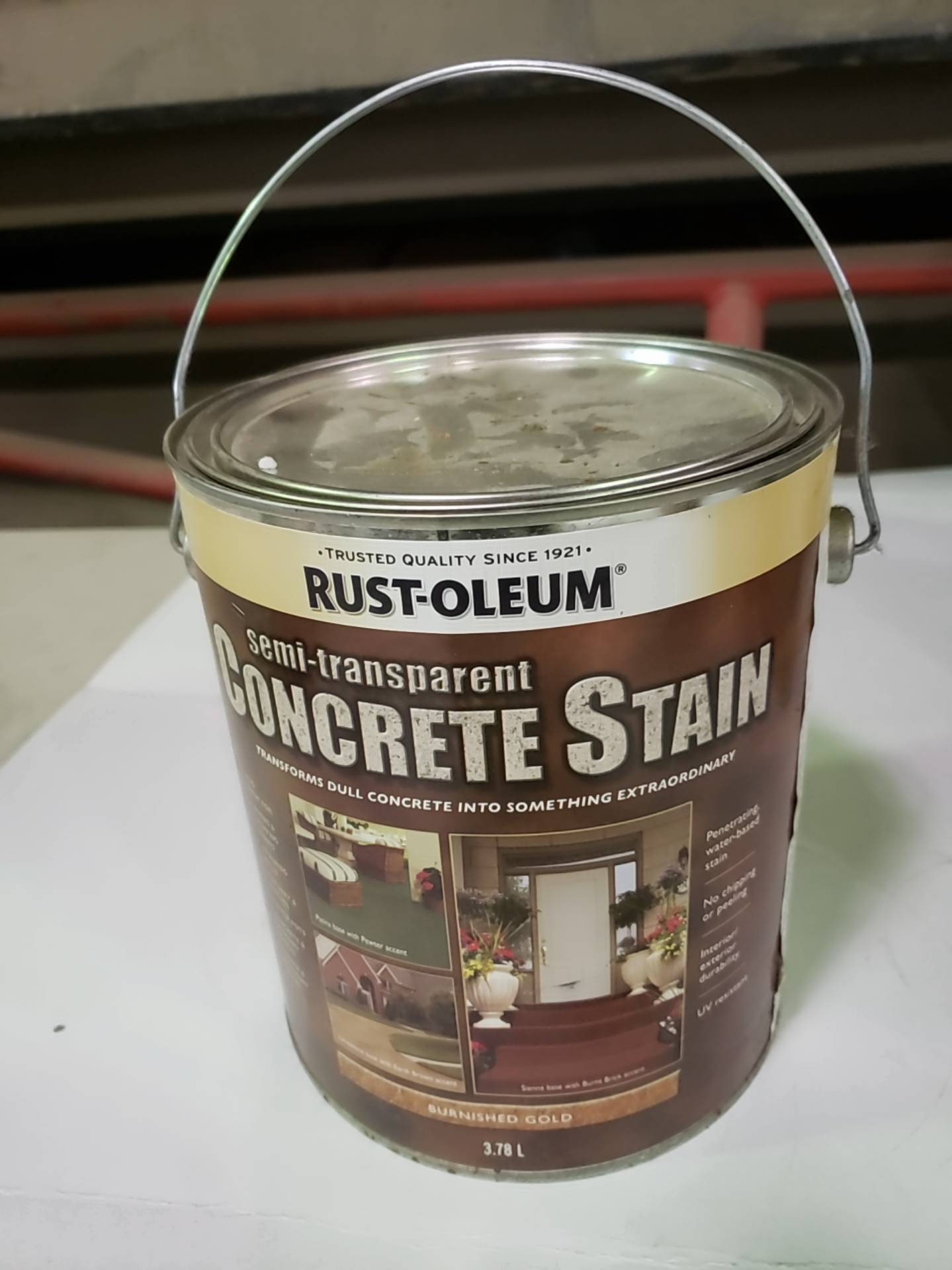 Rustoleum semi transparent hot sale concrete stain