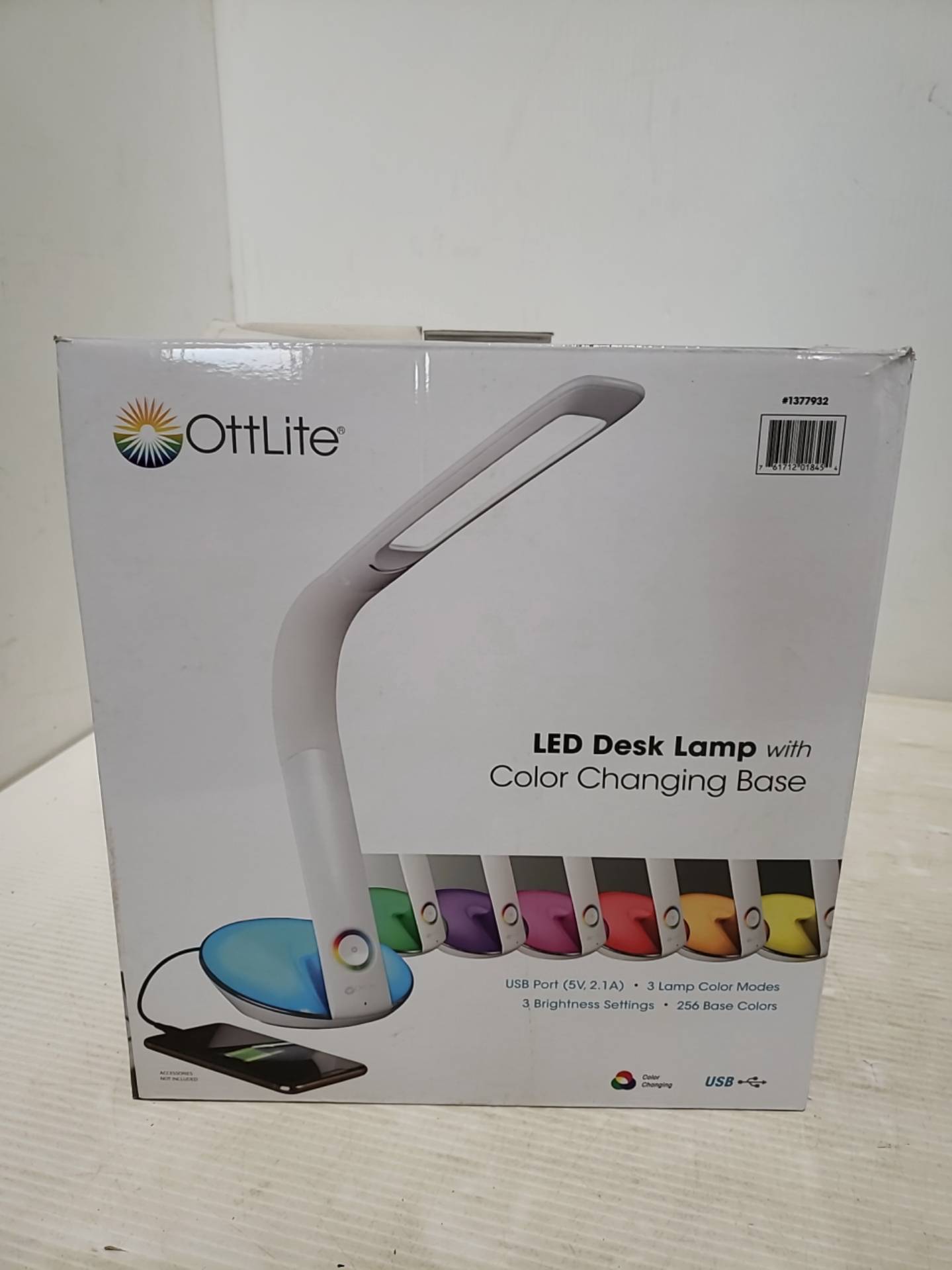 Ottlite led desk lamp hot sale with color changing base