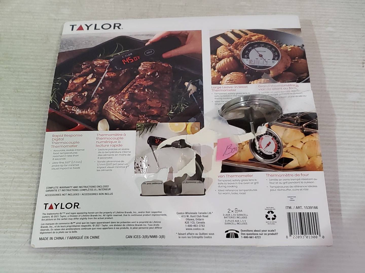 Taylor 3 Piece Thermometer Set