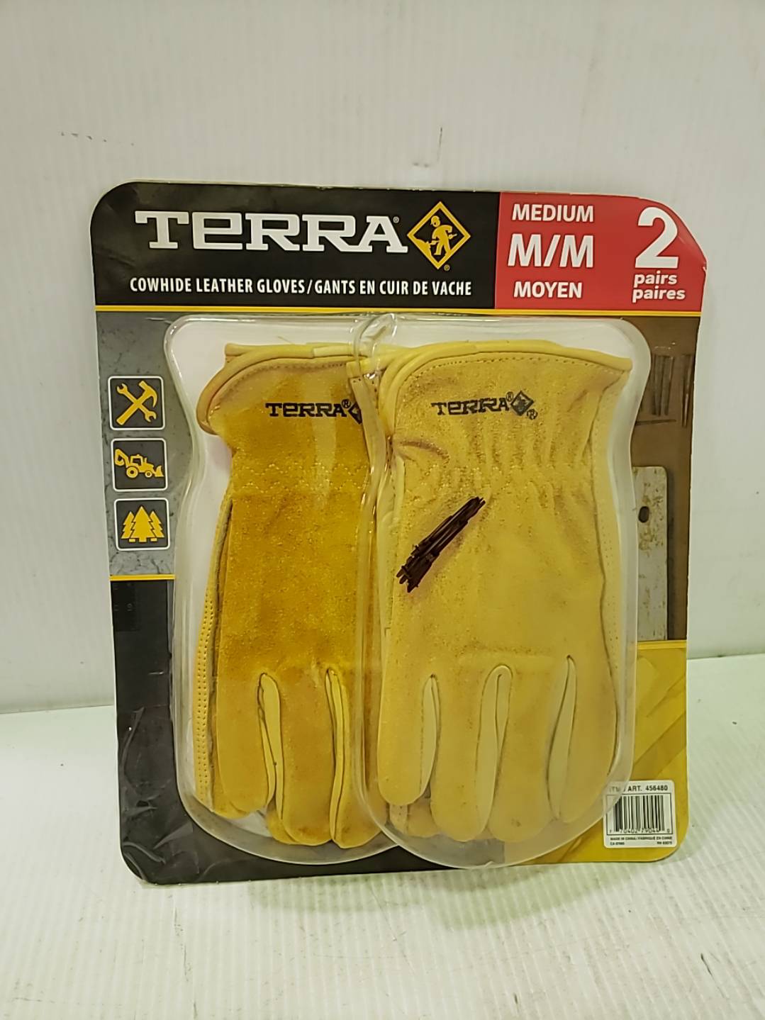 terra cowhide work gloves