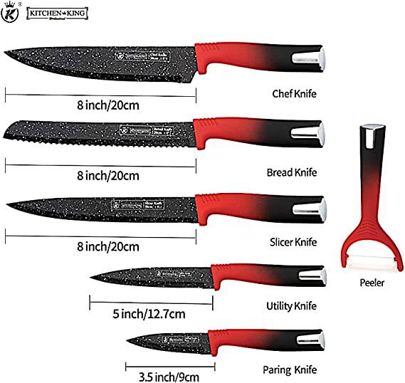 Kitchen King Professional Knife Set 6 Pcs