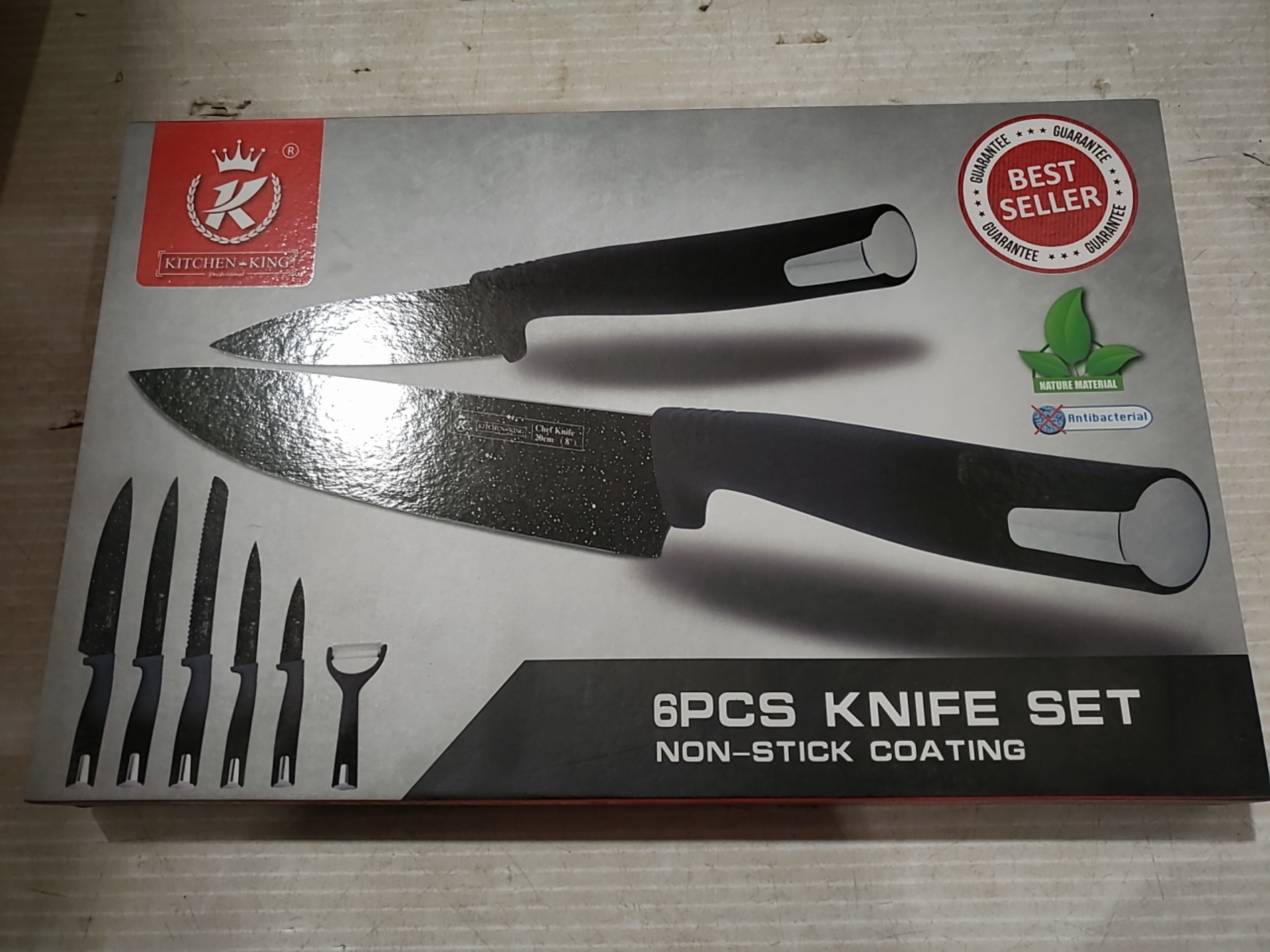 Urban Auctions - (NEW) KITCHEN KING 6 PCS KNIFE SET - NON STICK