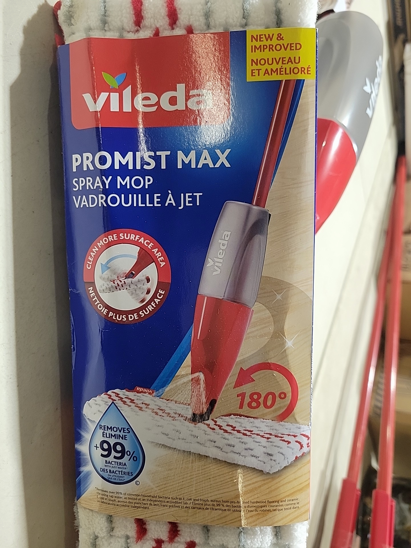 Vadrouille à jet en microfibre Vileda ProMist Max