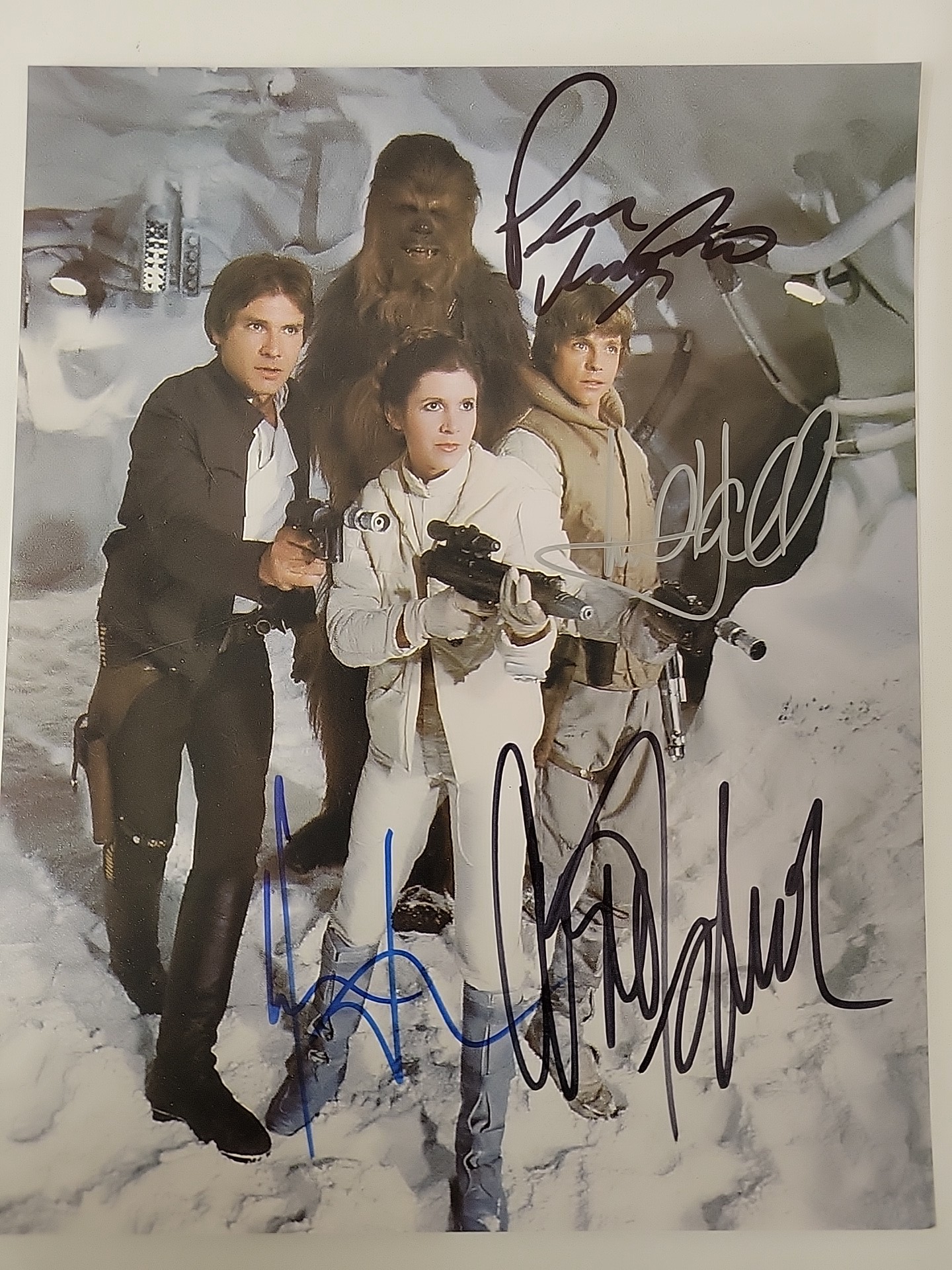 STAR WARS THE EMPIRE STRIKES BACK CAST signed autographed photo COA Hologram main image 1