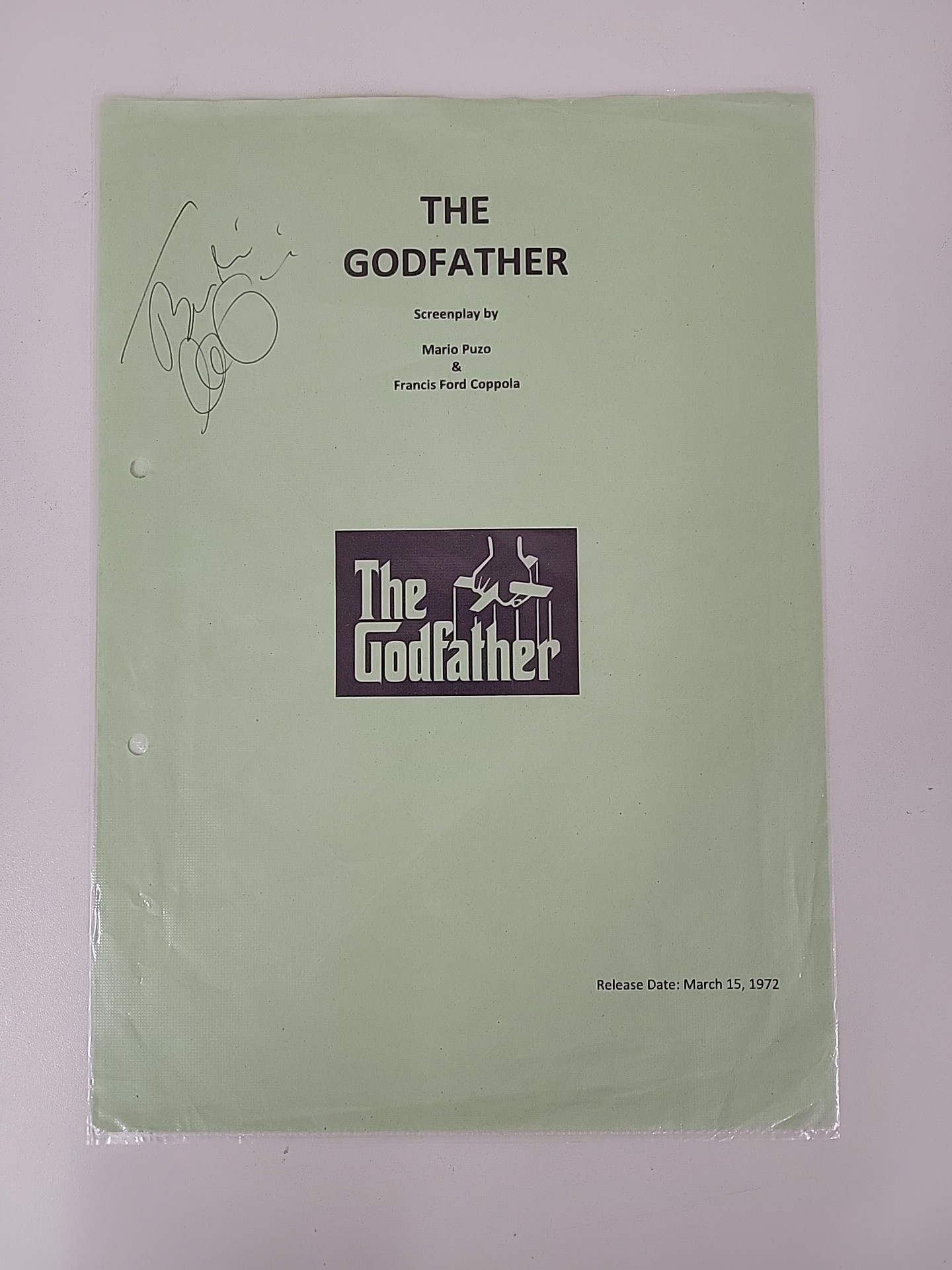 Godfather Signed Script PBR Auctions